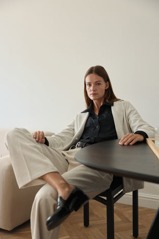 Velvet jeans blazer