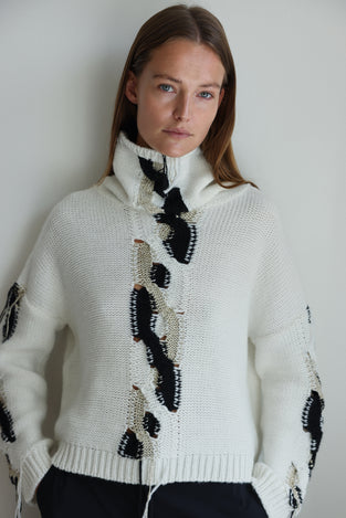 Fancy high neck Pullover H25024