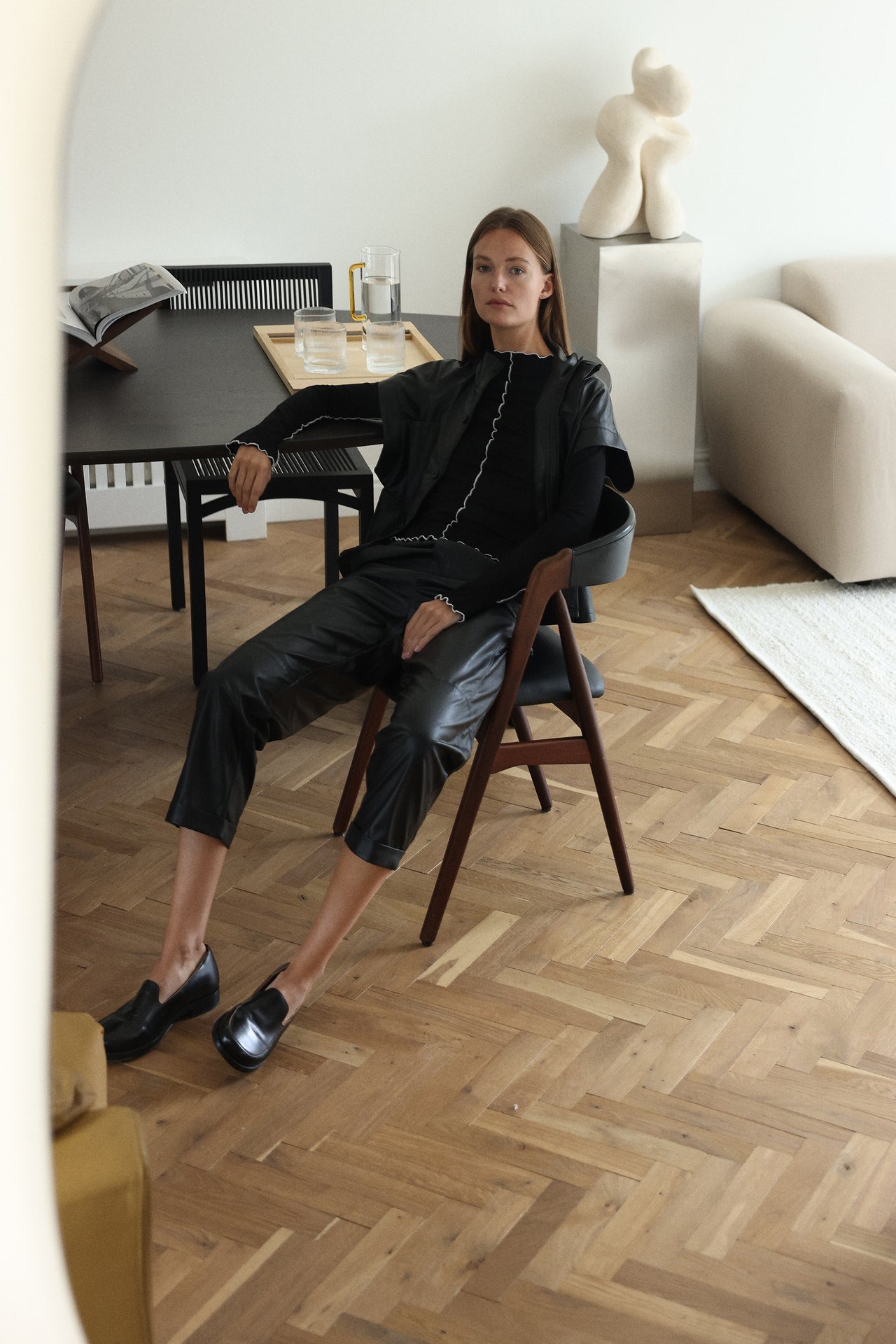 Daphne eco leather pants
