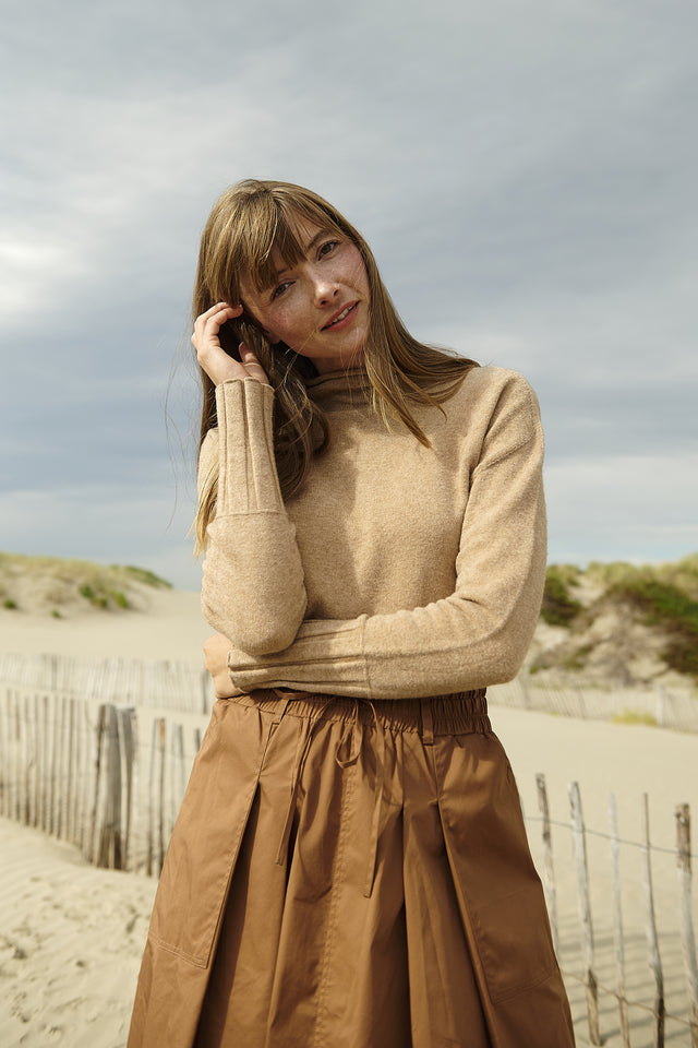 Raffaele poplin skirt