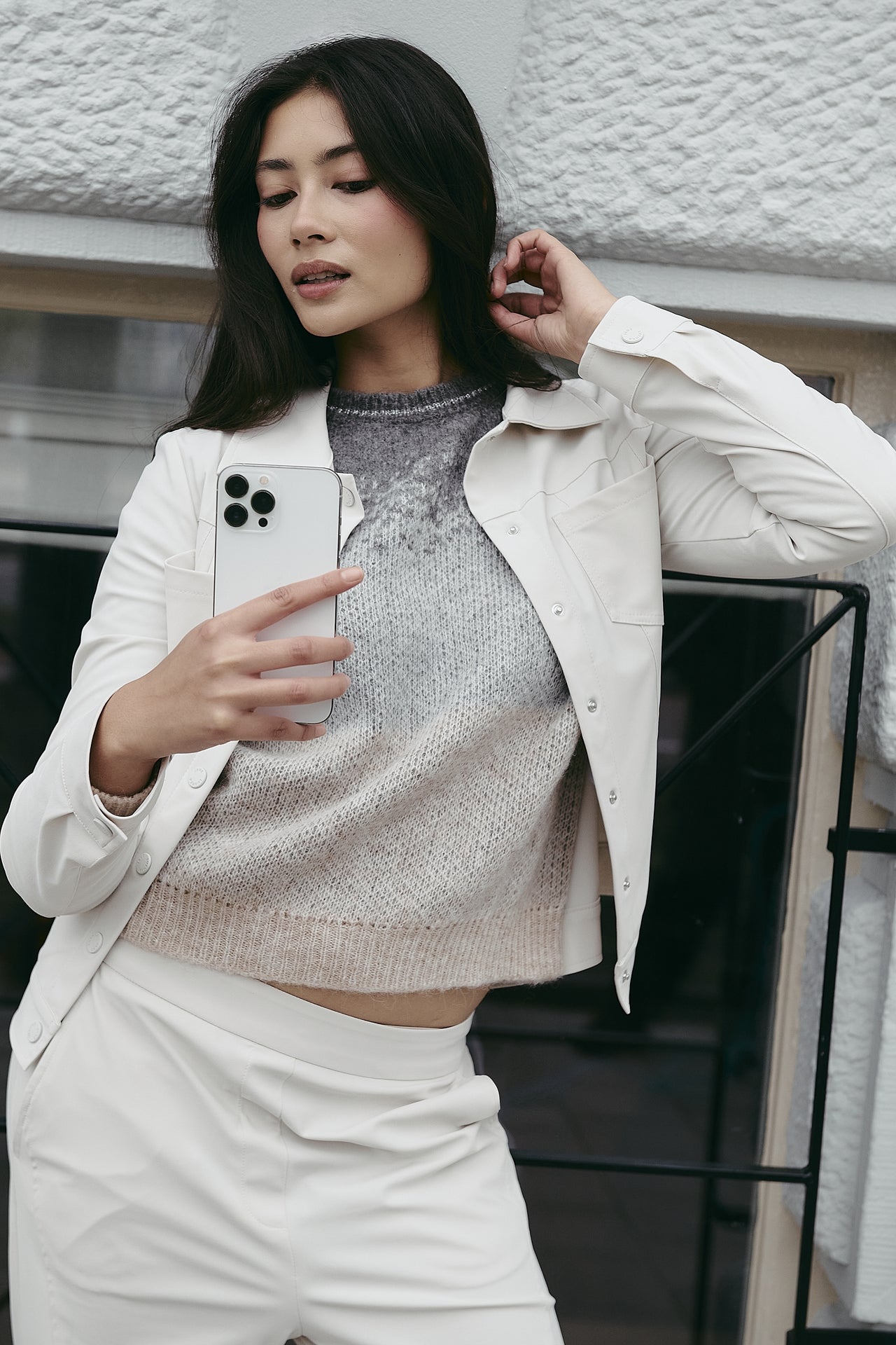 Riva jacket brush jersey