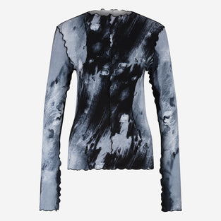 Janette allover print top