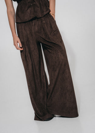 Arabel suede effect pants
