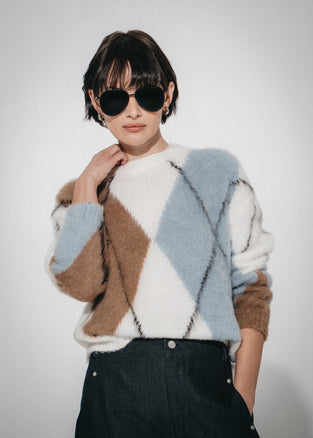 Brushed rombo Pullover H25205