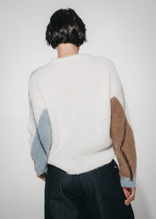 Brushed rombo Pullover H25205