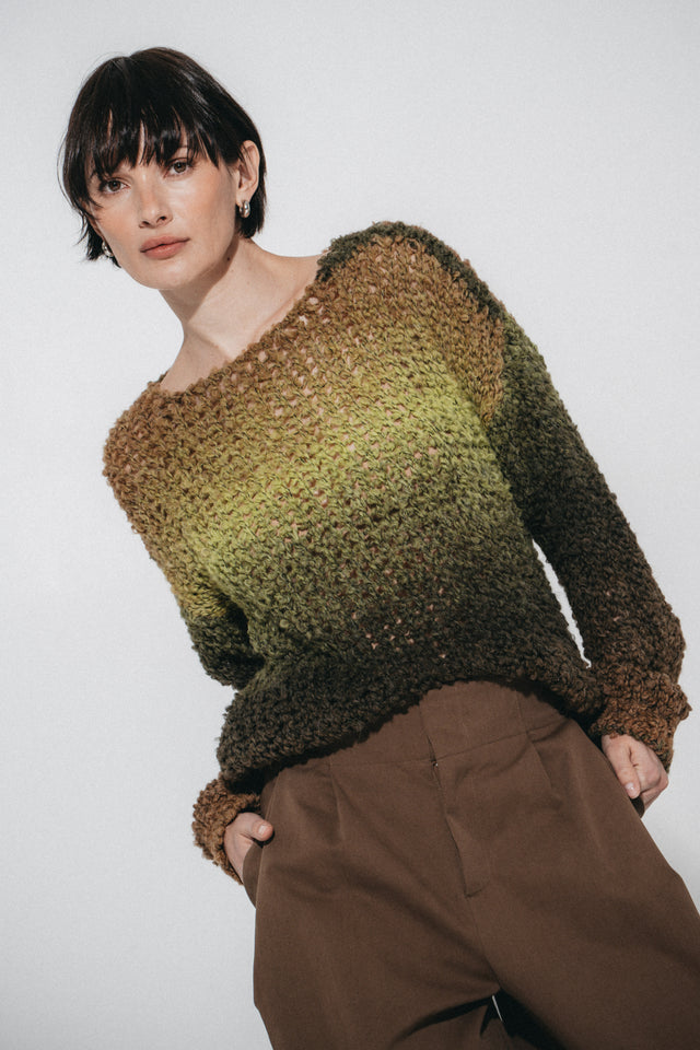 Cozy colour block pullover FA265