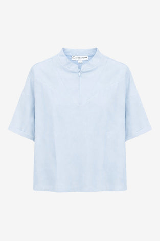 Lissa structure tech jersey top