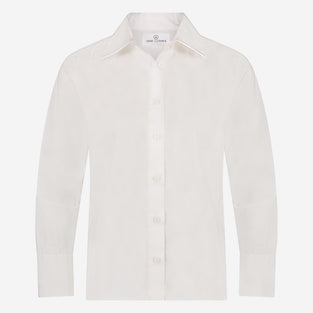 Iva cotton poplin blouse