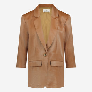 Fring shiny viscose blazer