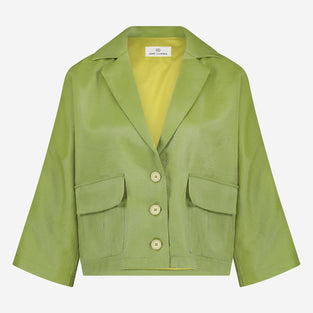 Luciana shiny viscose blazer