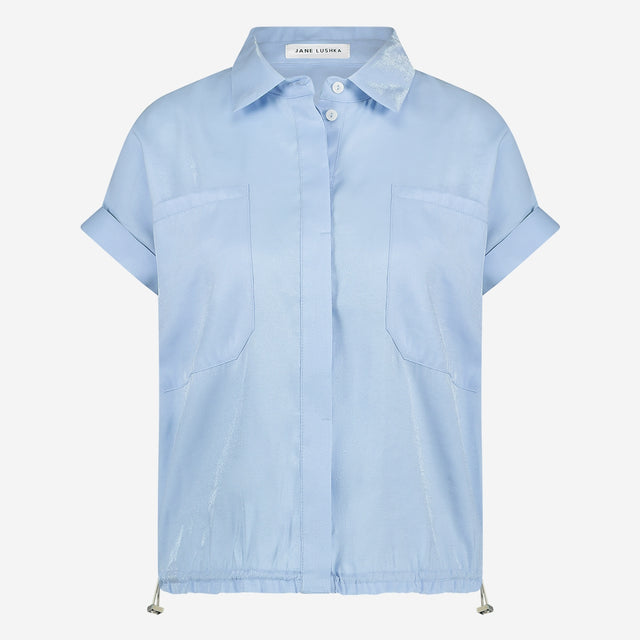 Renate shiny viscose blouse