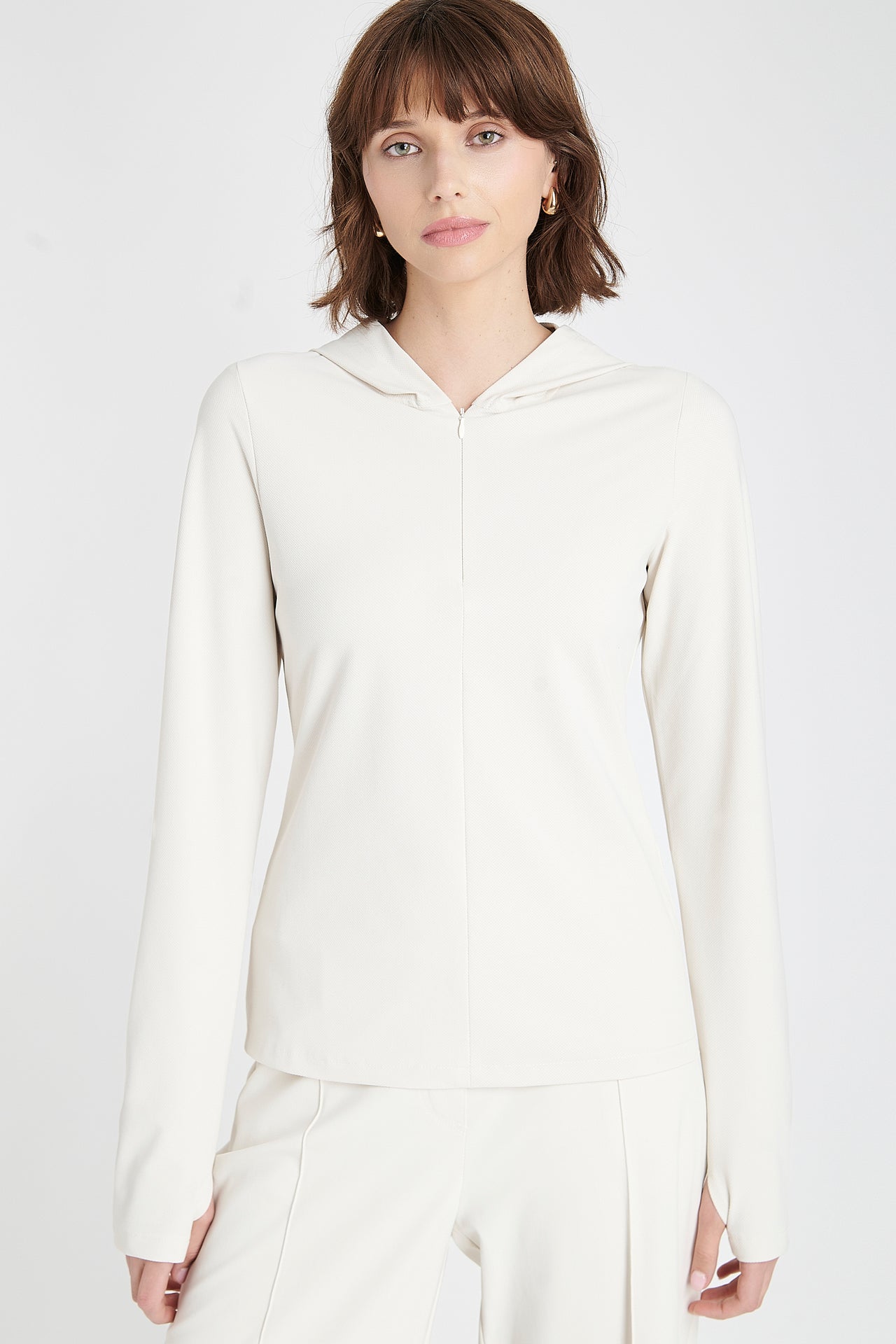 Melissa top brush tech jersey