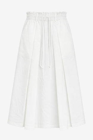 Poplin long skirt