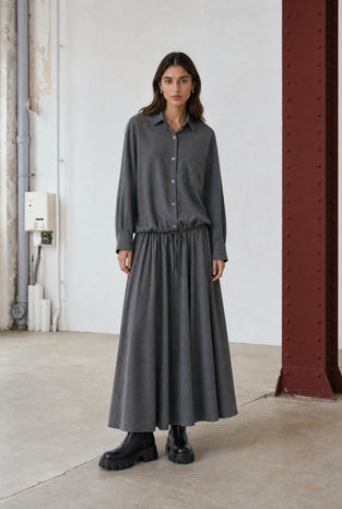 Camilla light flannel blouse