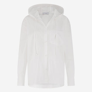 Stasi poplin hooded blouse