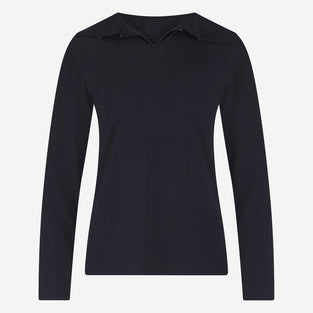 Hilary top brush tech jersey