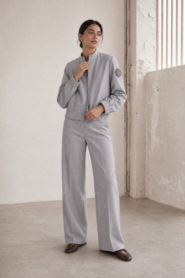 Brenzone Viscose zipper bomber