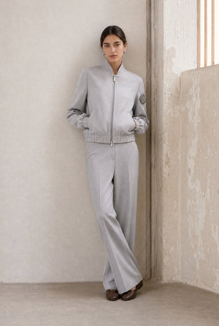 Brenzone Viscose zipper bomber