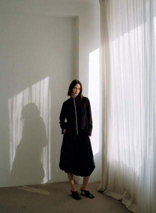 Allegra taffeta mix tech skirt