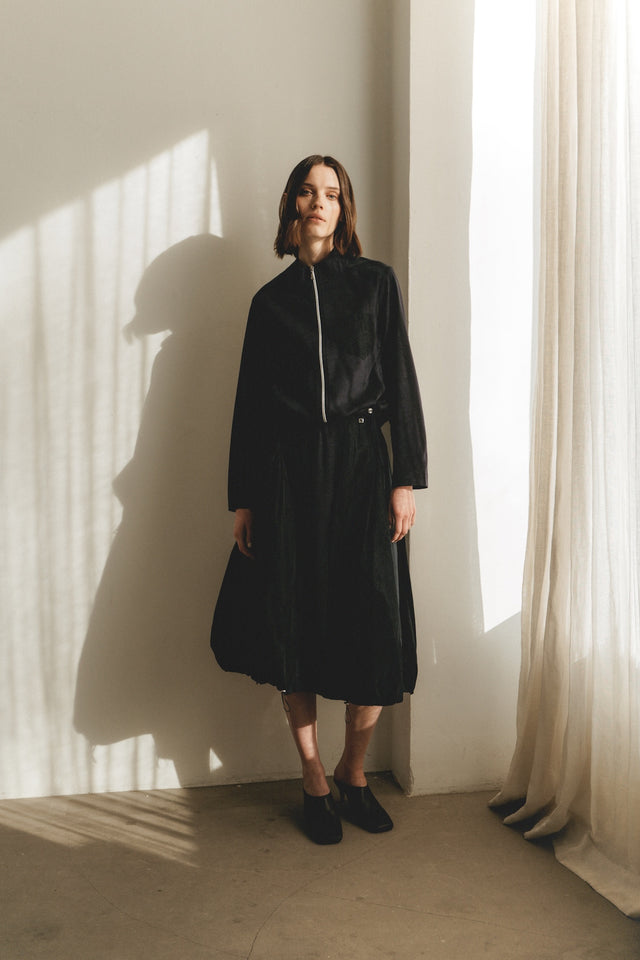 Allegra taffeta mix tech skirt