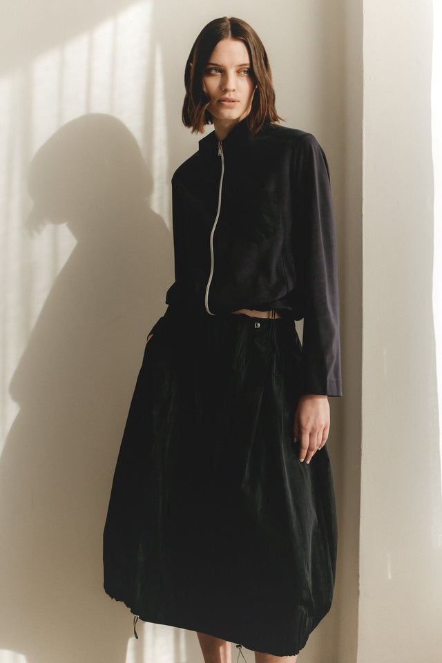 Allegra taffeta mix tech skirt