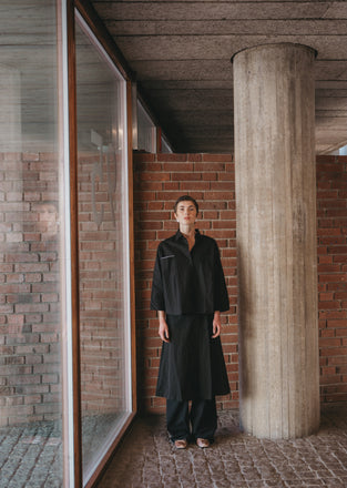 Alissa taffeta skirt