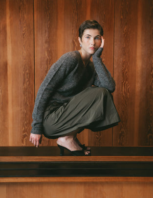 Alissa taffeta skirt