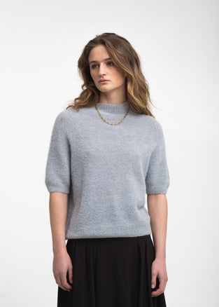 Alpaca knitted dyed top WP09
