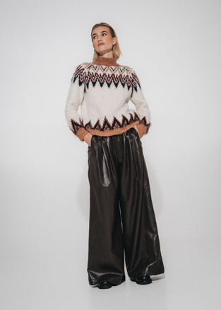 Brushed winter pullover H26001