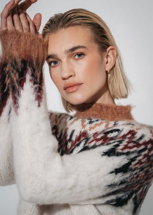 Brushed winter pullover H26001