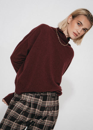 Cashmir wool polo pullover W1165