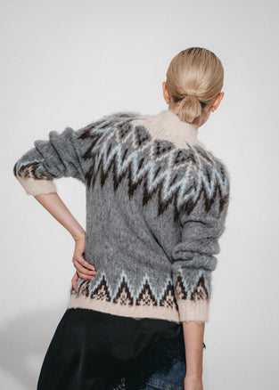 Brushed winter pullover H26001