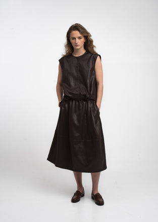 Clare eco leather vest