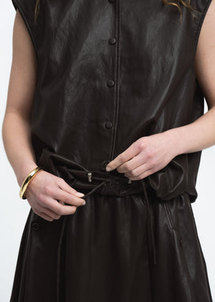 Clare eco leather vest