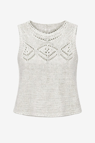 Sequined hole top 25052